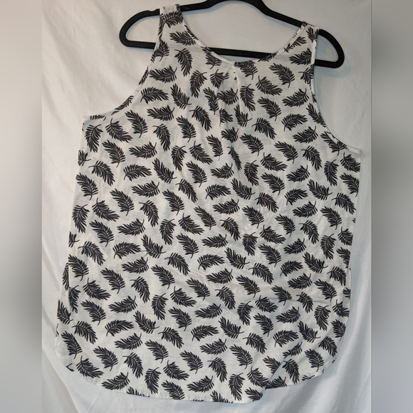 H&M Conscious Palm Leaf Tank Top, Large - Picture 2 of 6